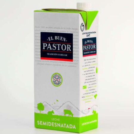 Leche semidesnatada el buen Pastor 1 litro