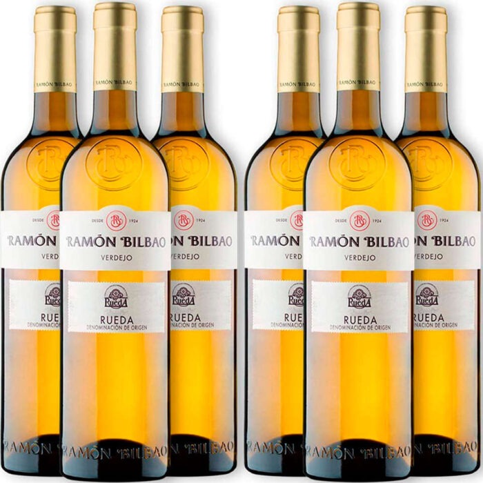Oferta 6 botellas de vino Blanco Ramón Bilbao Verdejo